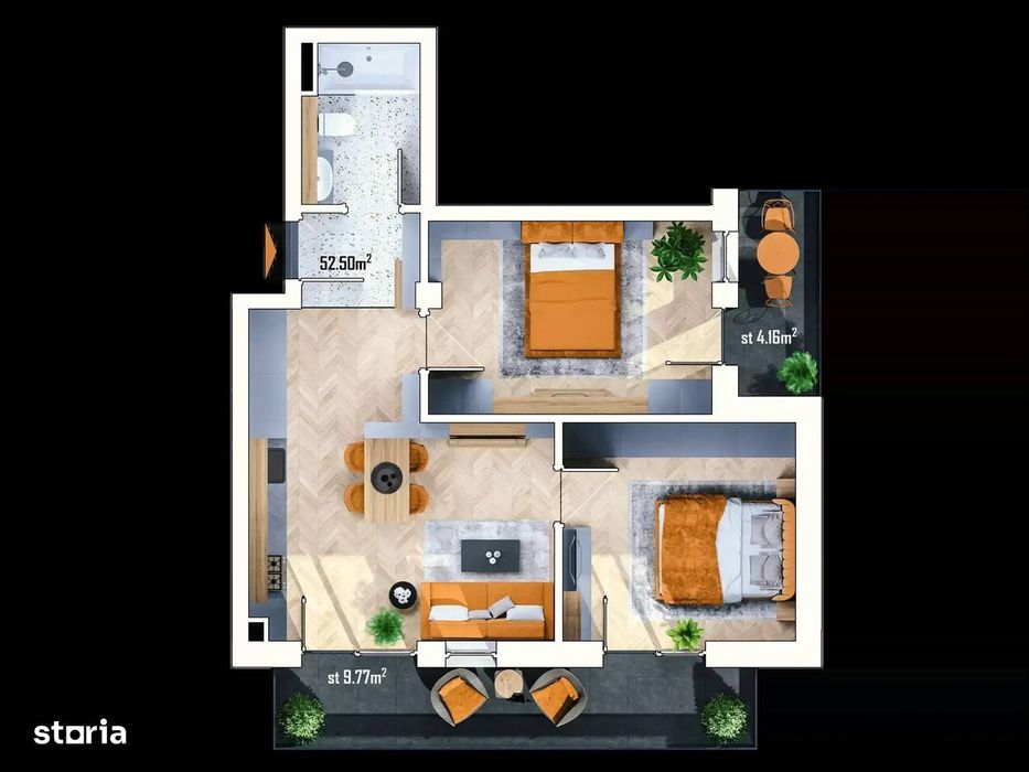 Apartament 3 camere