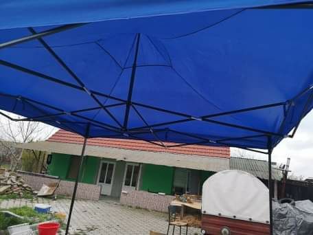 Corturi Pentru Gradina 3x3 Metri, Verde, Rosu, Albastru. Alb. Metalic.