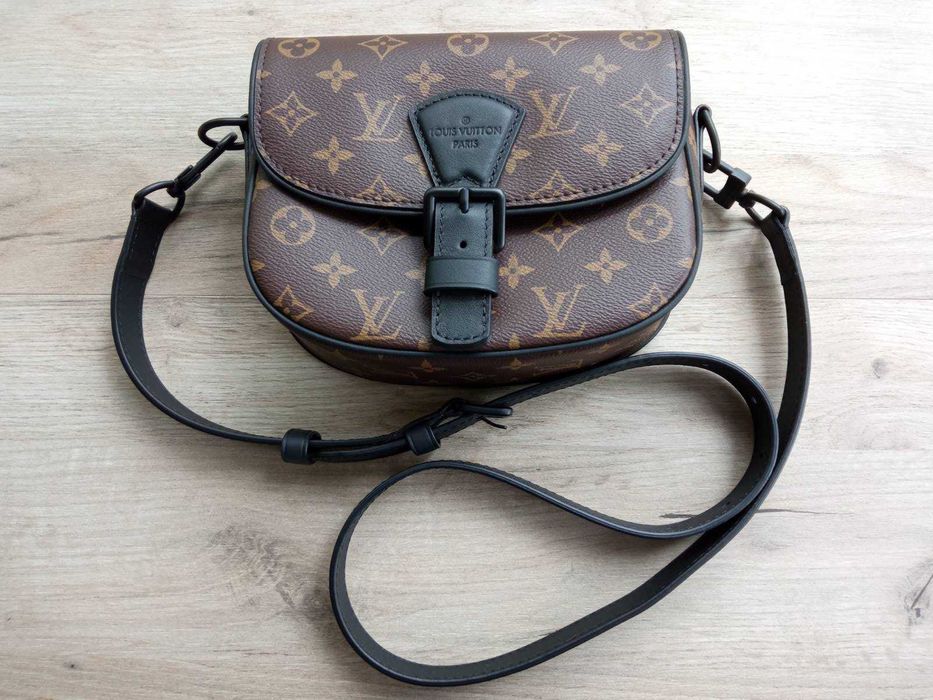 Louis Vuitton cross-body чанта Монограм с кожена каишка