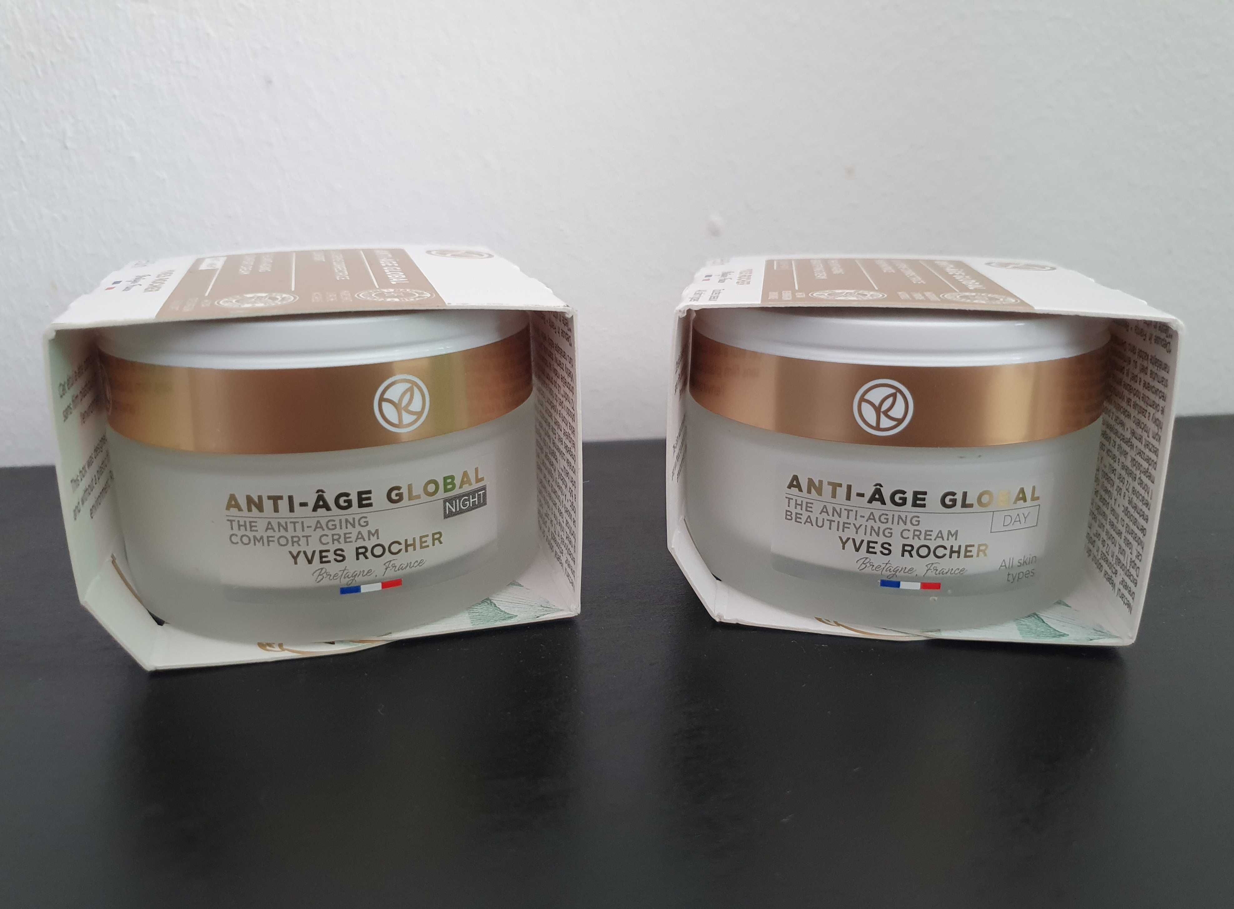 Set ANTI-AGE GLOBAL YVES ROCHER: Cremă antirid noapte + zi