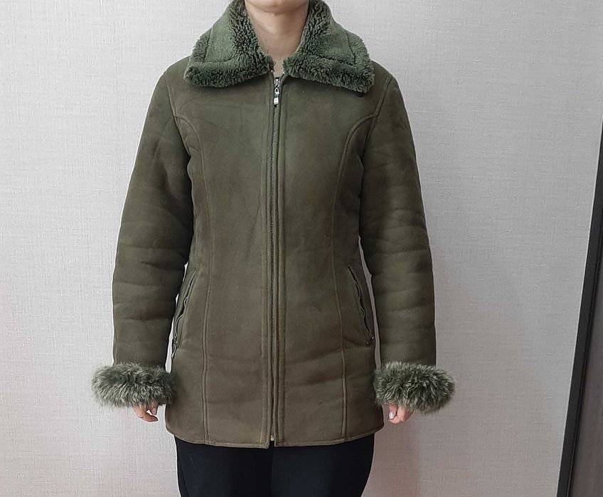 Теплая  дубленка