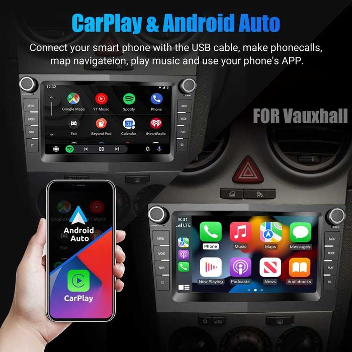 7” 2-DIN мултимедия за OPEL. Android 14, RDS, 64GB ROM, RAM 4GB DDR3