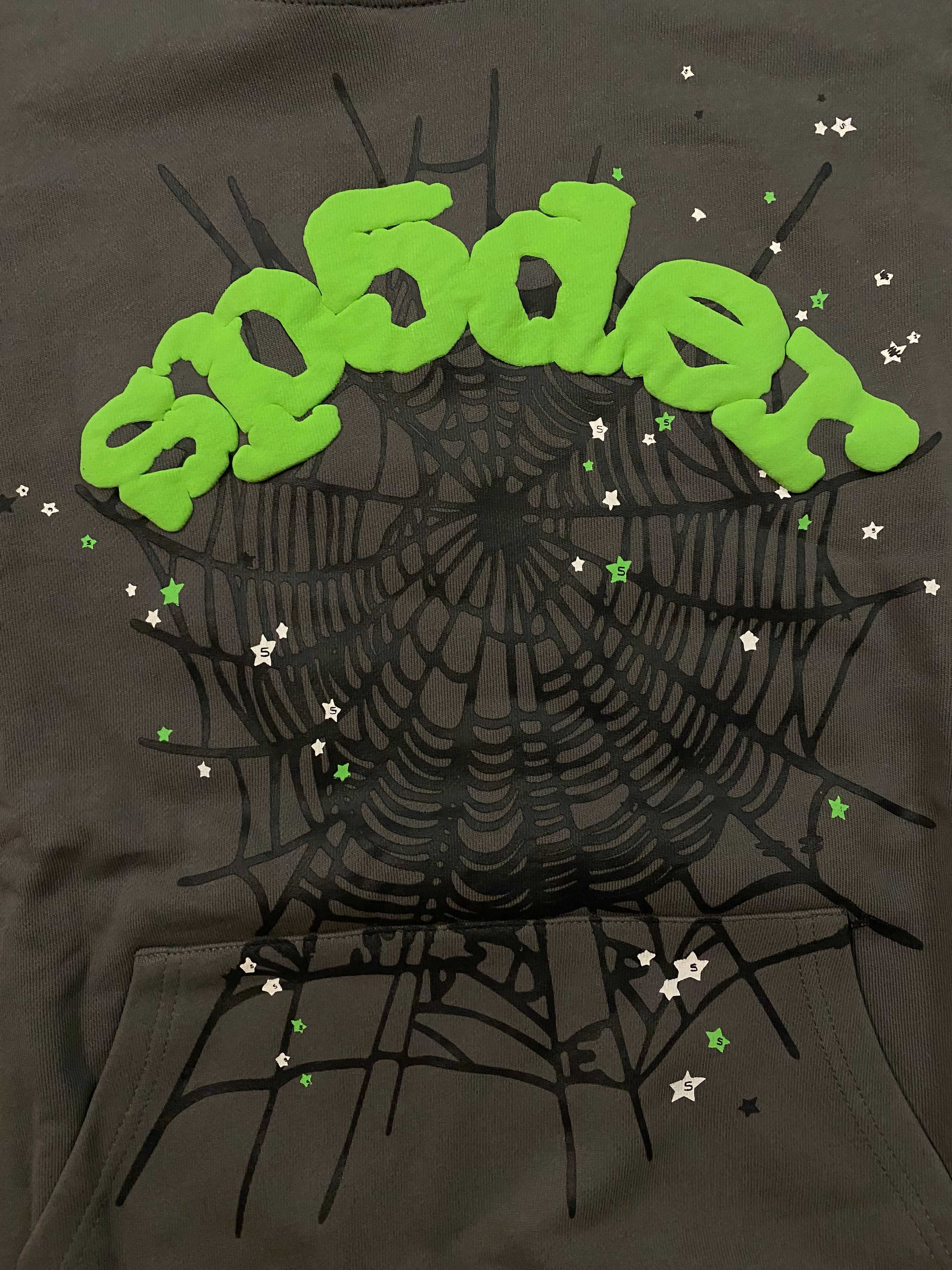 Hanorac Spider Gri/Verde