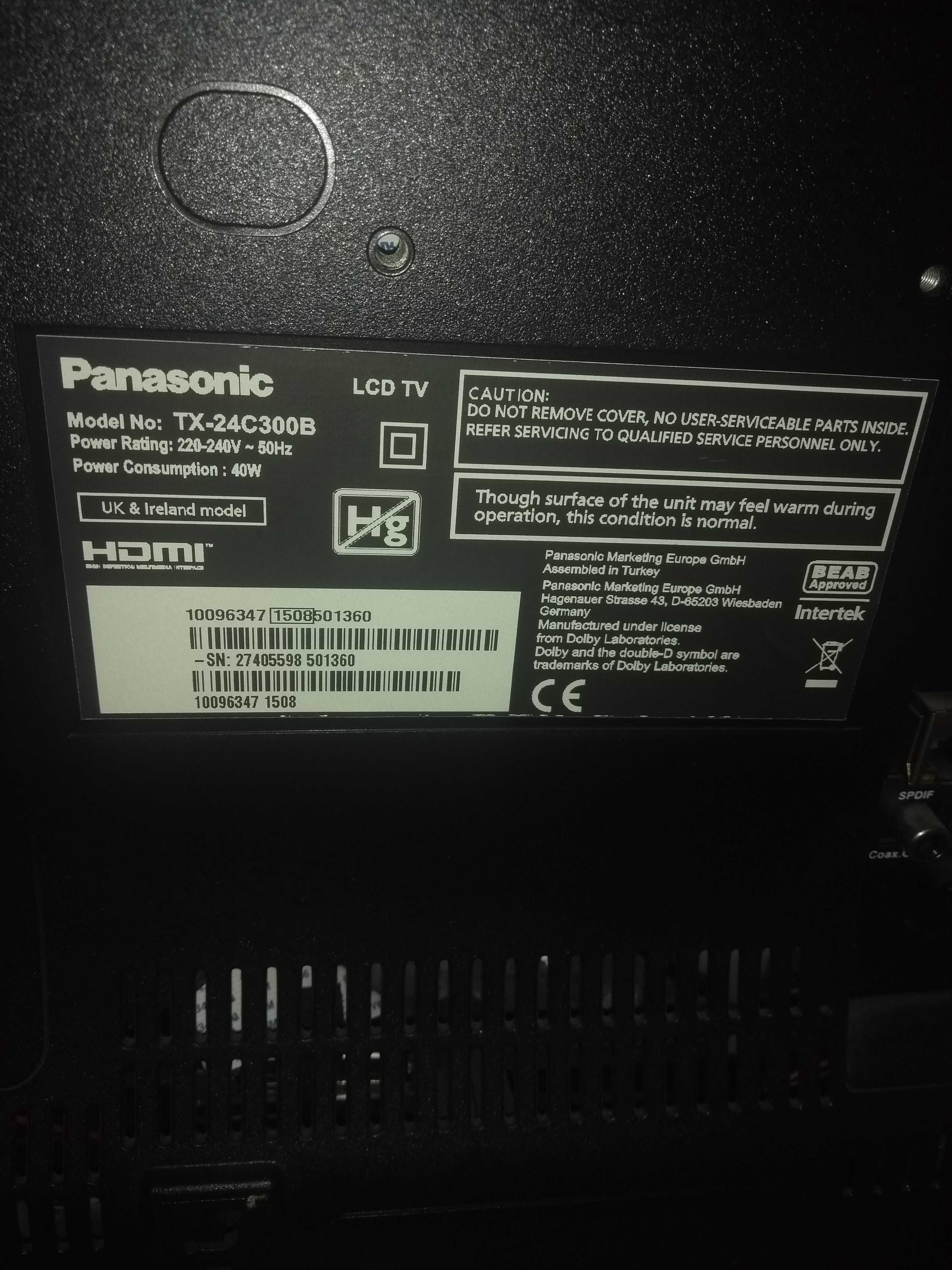 vand tv Panasonic