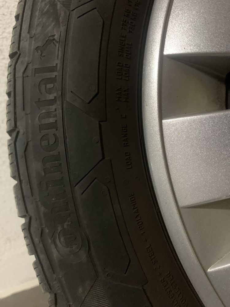 Джанти с зимни гуми CONTINENTAL VanContact Winter 195/60R16 99/97T