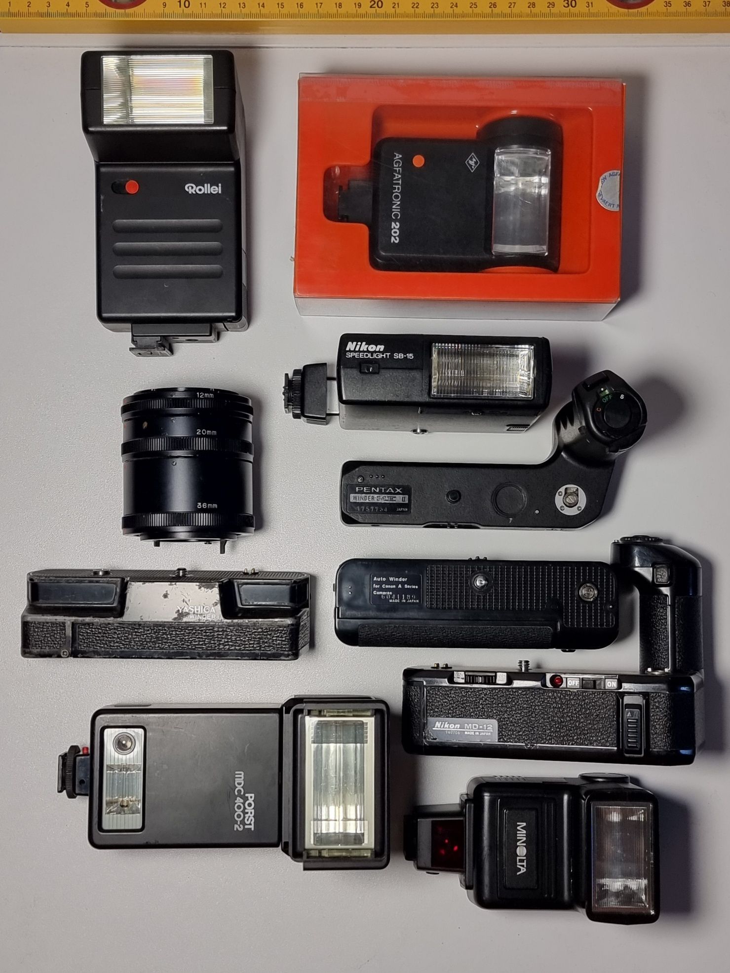 Lot accesorii aparate foto vintage peliculă