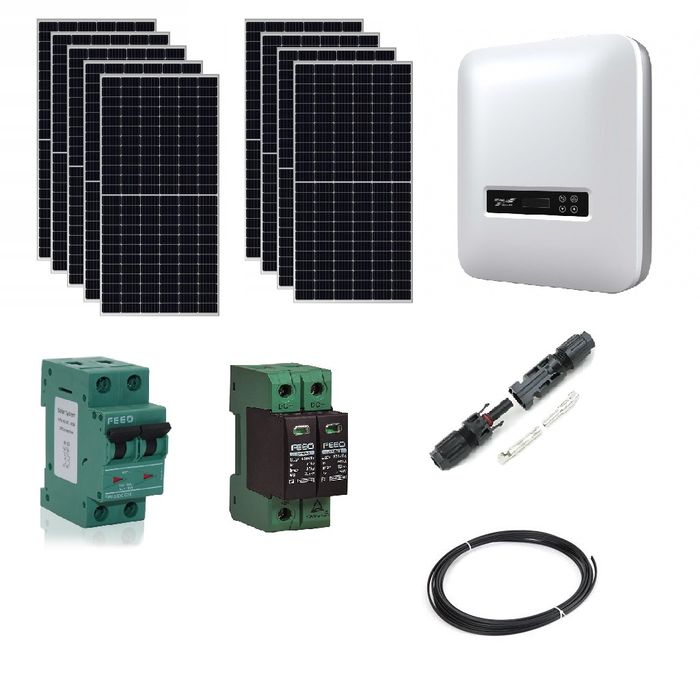 Сетевая солнечная электростанция 5 кВт (однофазная)