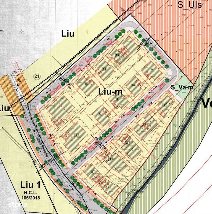 Teren in Borhanci, PUZ aprobat, 365 mp, front 17 ml
