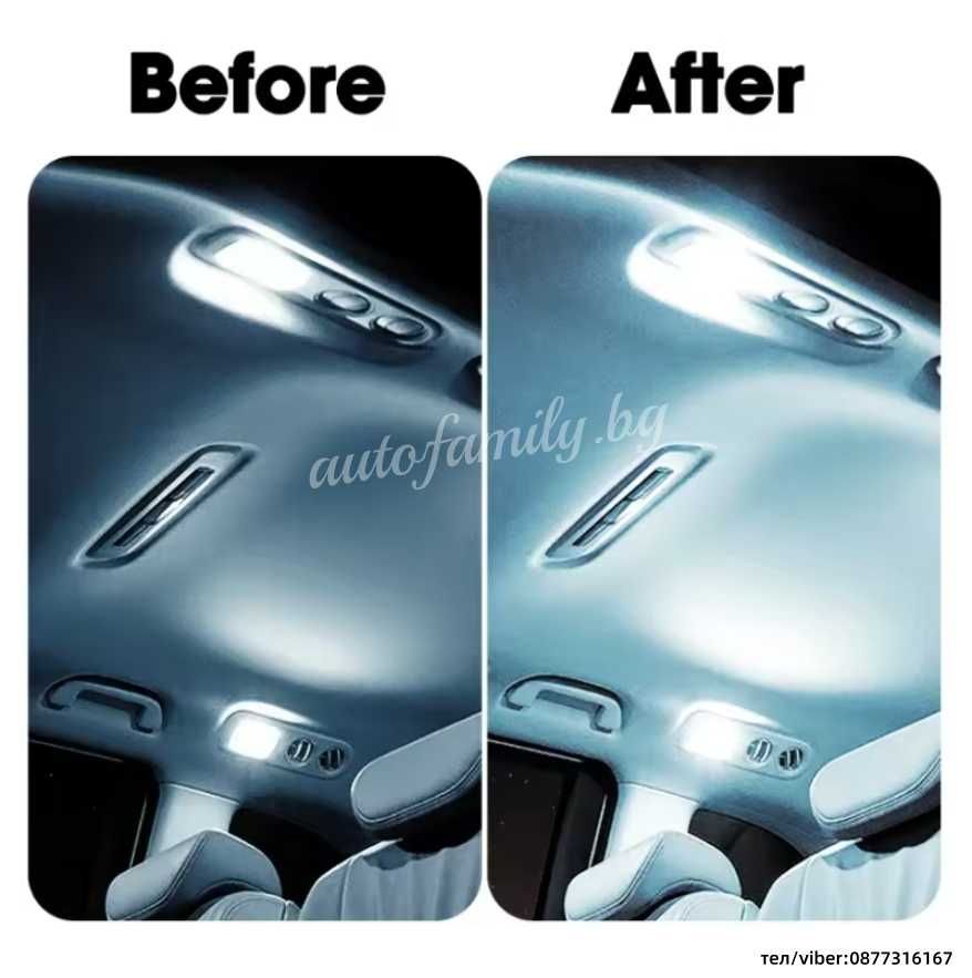 LED лампа COB 12/24V  150мм х 60мм