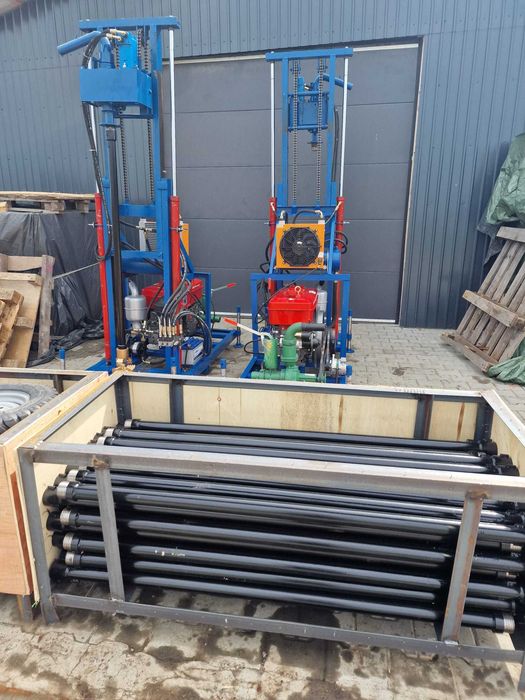 Masina de foraj Utilaj 35 CP NOU cu 150m prajina si 7 sape