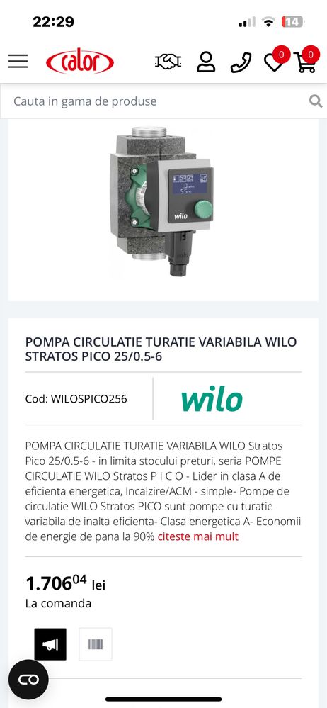 Pompe de circulare Grundfos Alpha 25-40-180 si 25-60-180 Sigilate