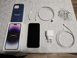 Telefon Smartphone Iphone 14 Pro Max Deep Purple 256gb pachet complet