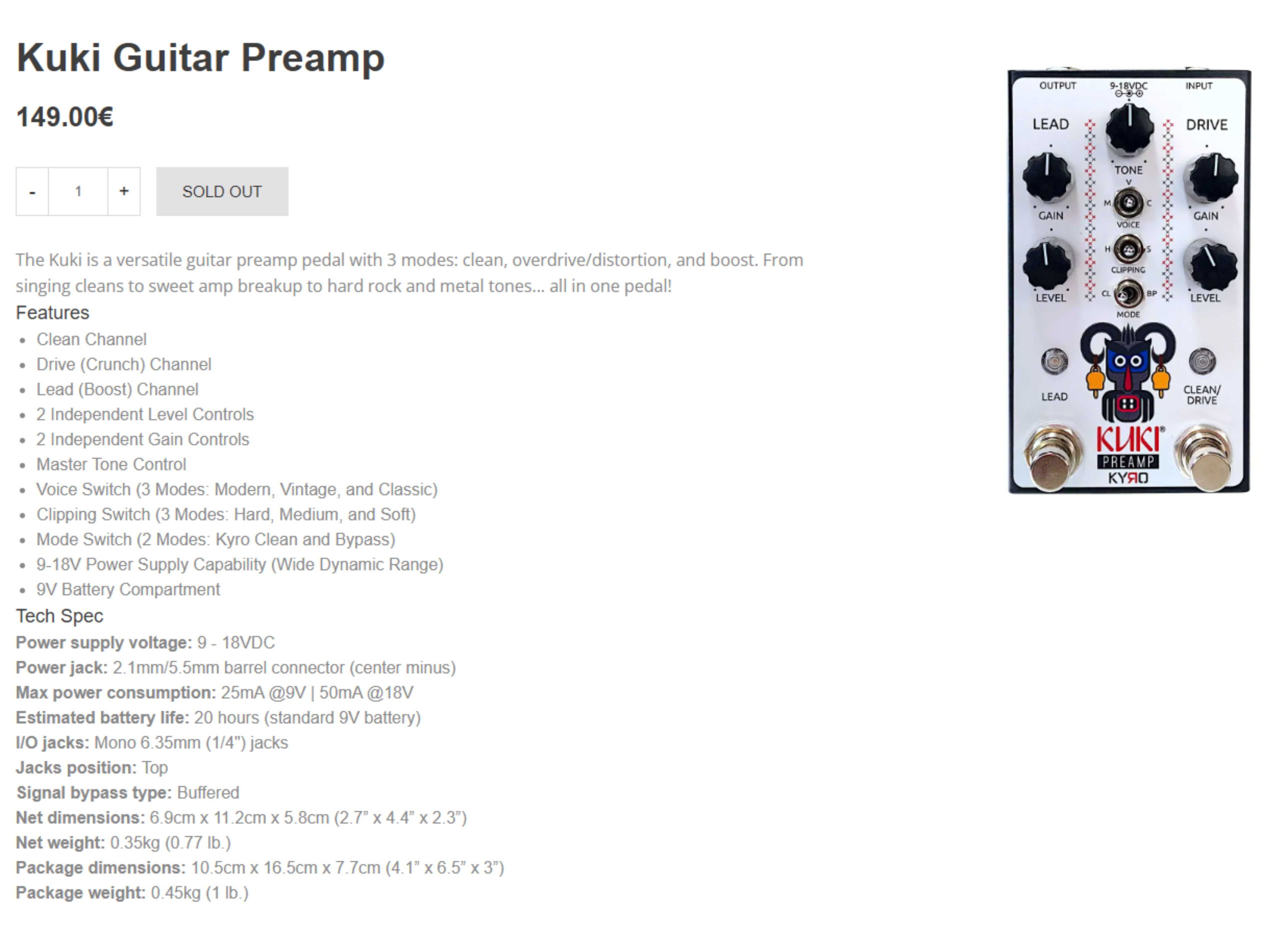 KYRO Kuki,  Svi-sound Reverb, Delay, Mooer Radar + Още