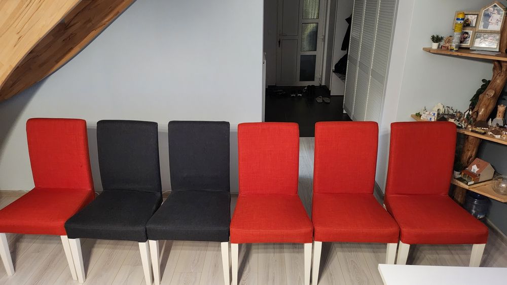 Masa Dining extensibilia Ikea + 6 scaune tapitate