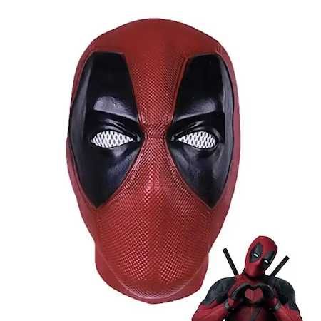 Masca dupa personajul supererou din Deadpool, Halloween, latex