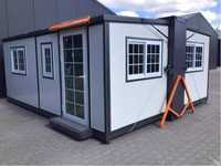 Casa de vacanta container pliabil, cabana din container extensibil,