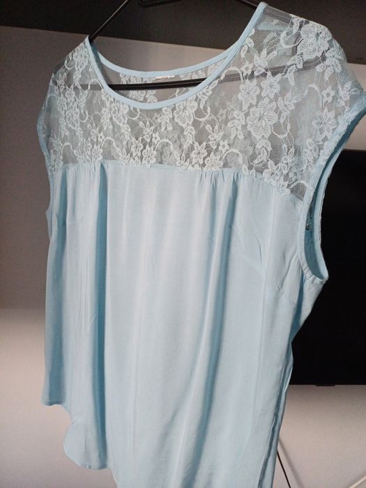 Bluză dama bumbac cu dantela