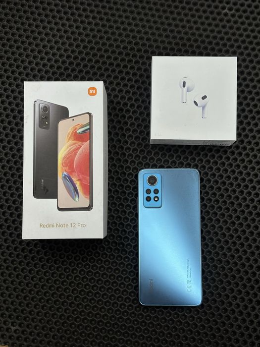 Redmi Note 12 Pro 12/256gb+Air Pods{Абая 68 Алтай телефон редми vivo