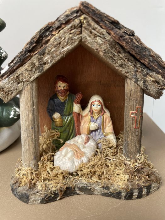 Коледна, зимна декорация, лампички, хартия