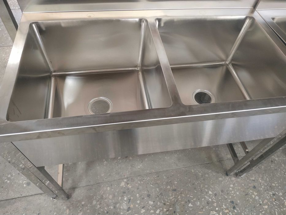 моечные ванны двухсекционные