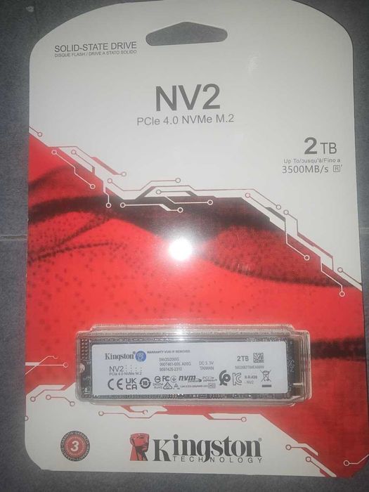 2TB SSD Kingston NV3 - SNV3S/2000G чисто ново