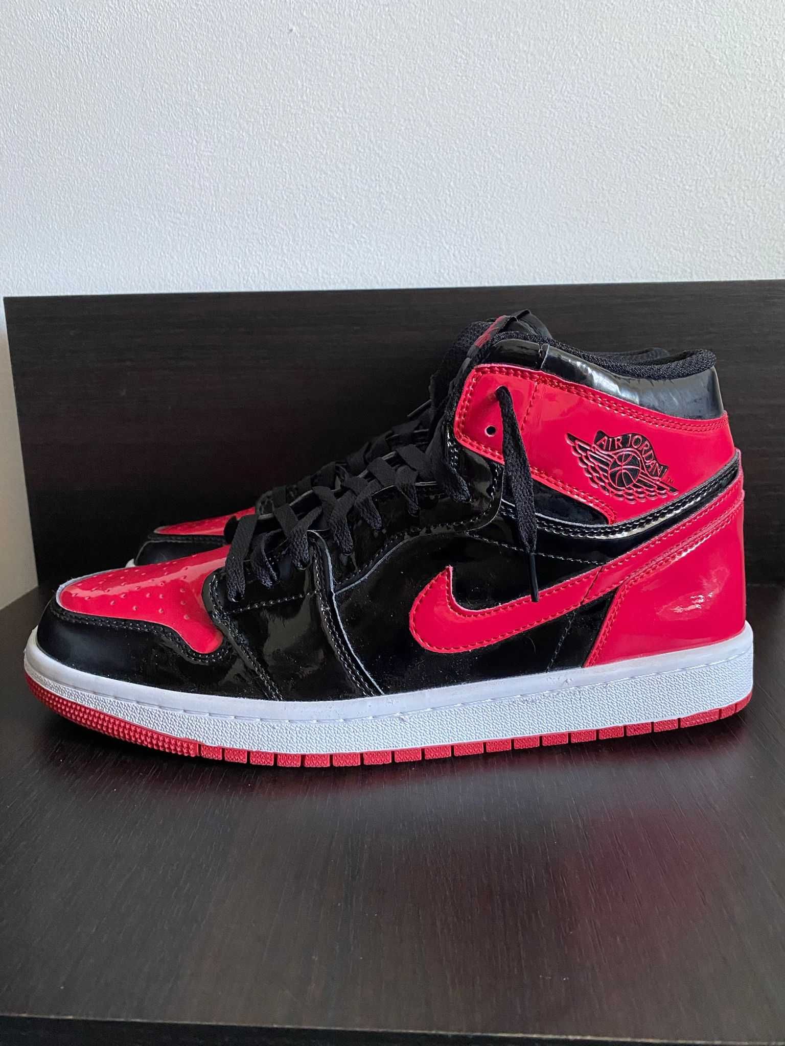 Air Jordan 1 High Patent Bred 45