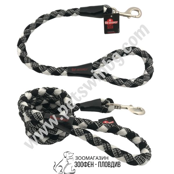 PetInterest - Повод за Куче тип Въже - S, L размер - 7 разцветки