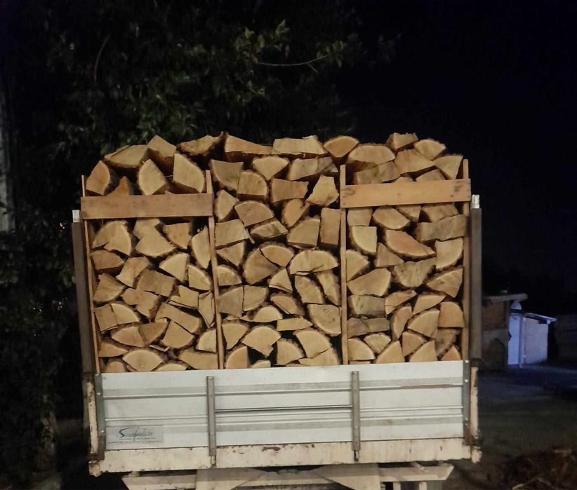 Lemne de foc paletizate taiate sparte