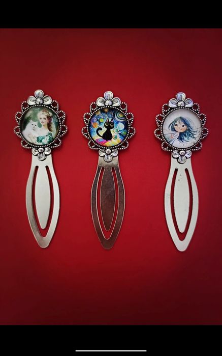 Semn de carte handmade tip cabochon