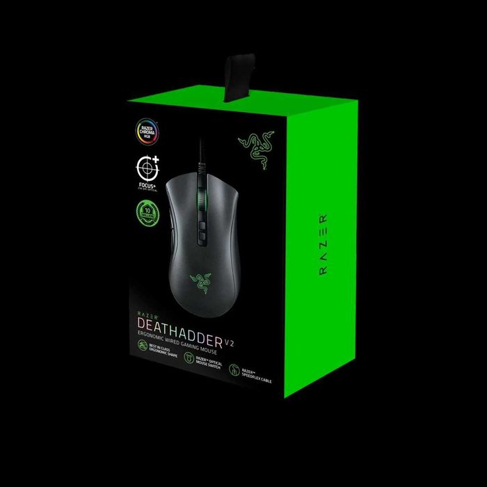 Mouse Gaming RAZER DeathAdder V2 20000 Dpi Black, Negru Nou Sigilat