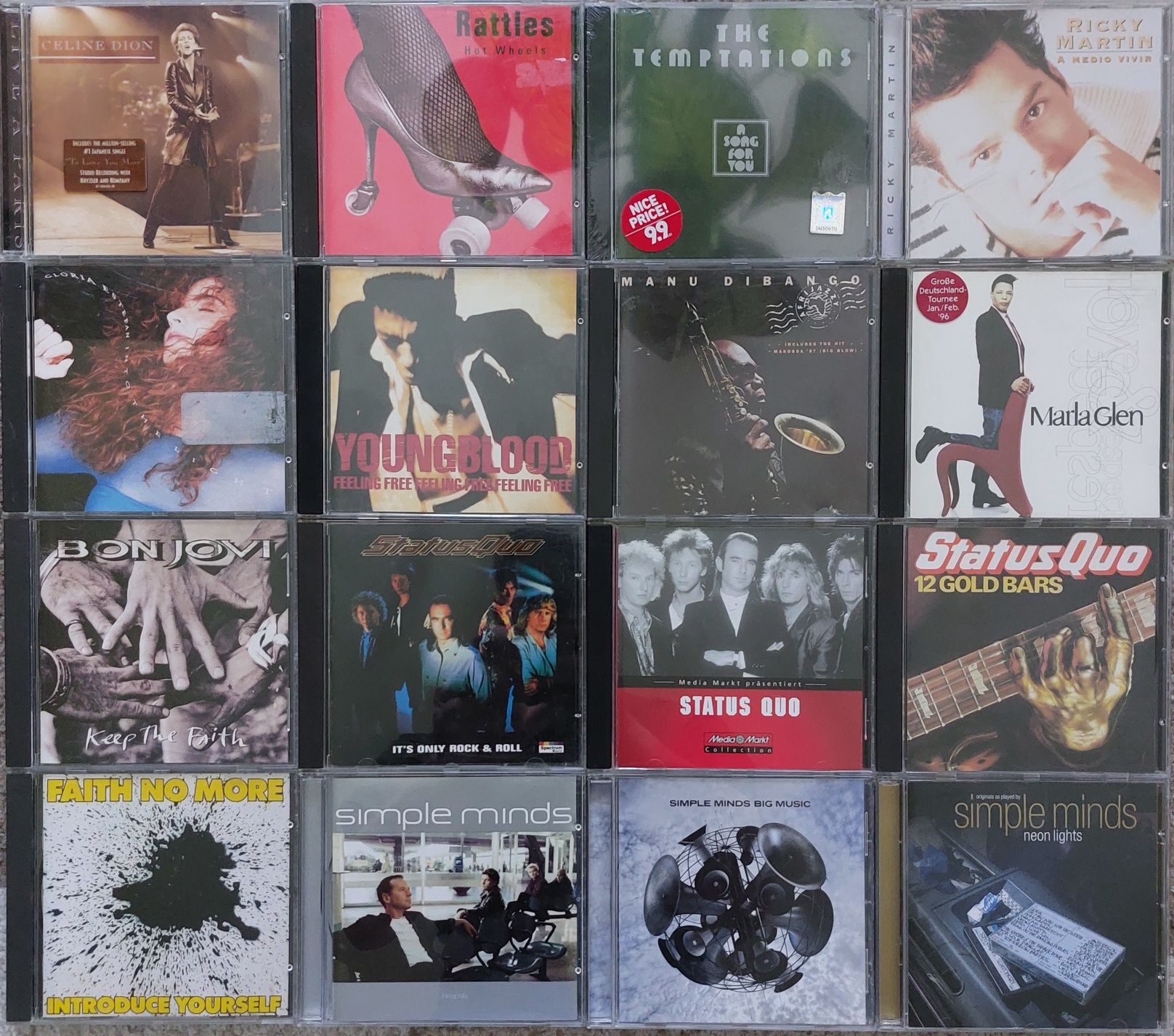 cd Bon Jovi Simply Minds rolling Stones Norah Jones slade status quo