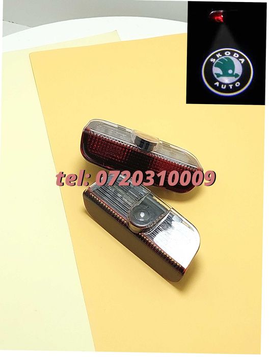Proiectoare Logo Skoda Superb Portiera  Led Laser emblema sigla H