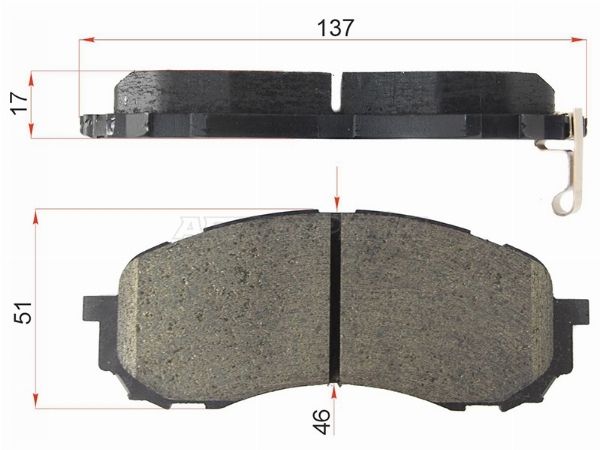 Колодки тормозные Subaru Impreza