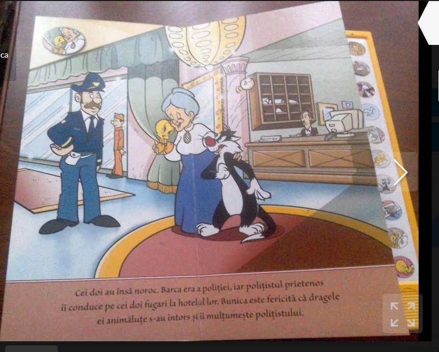 Carte pentru copii cu 10 sunete Looney Tunes, ilustrată și cartonată