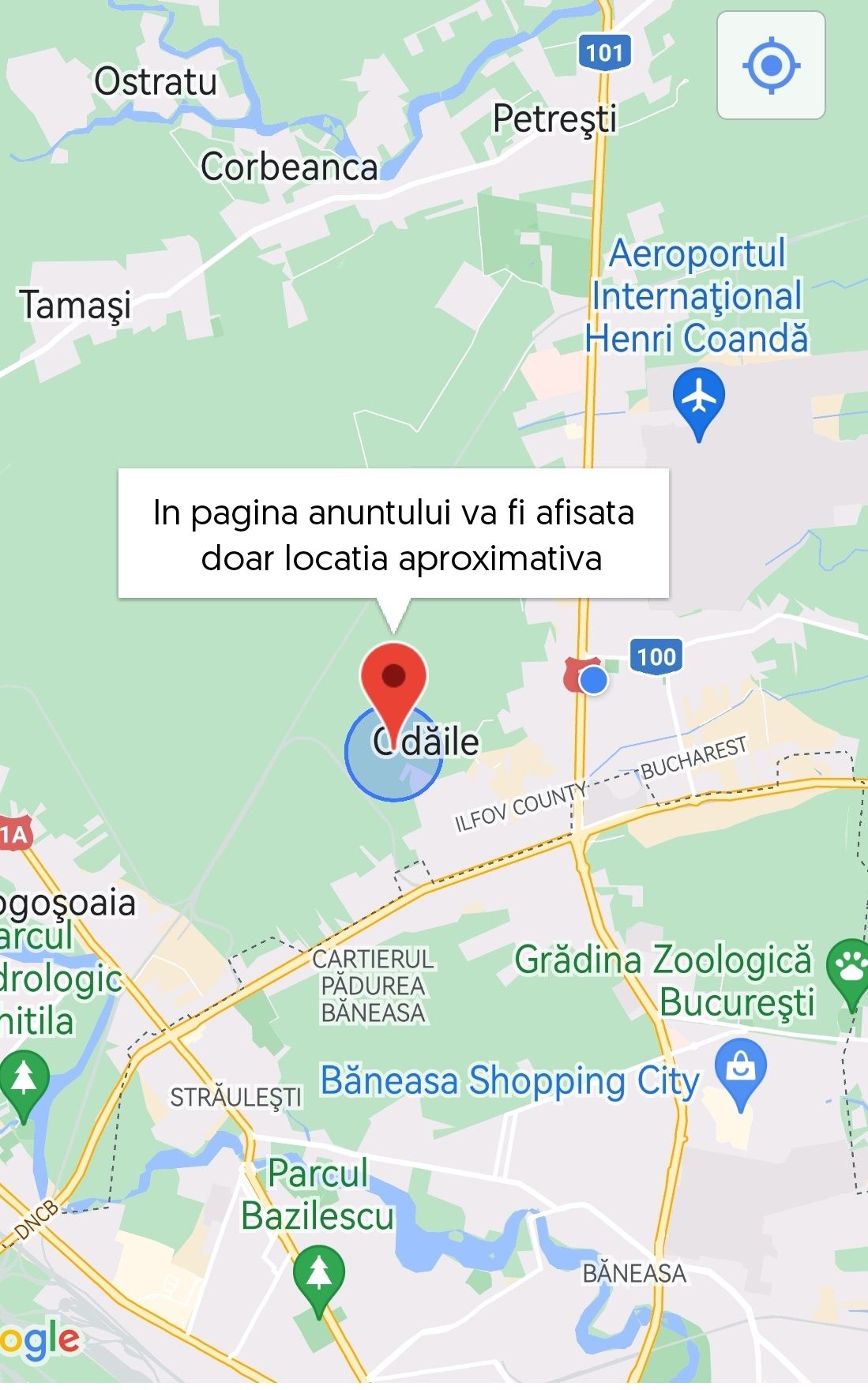 Teren de vanzare zona Otopeni