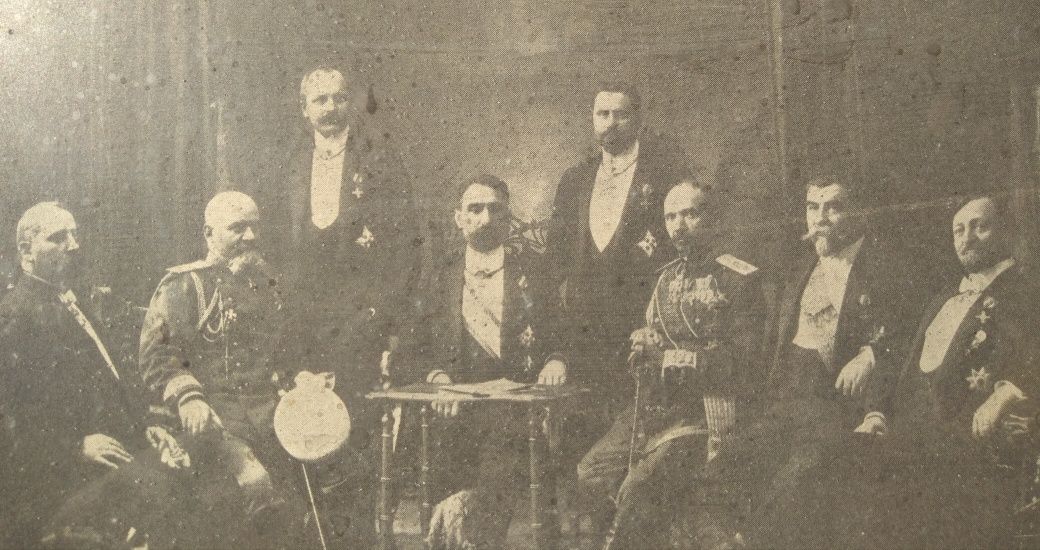 Снимка на Министерския кабинет от 1908 година