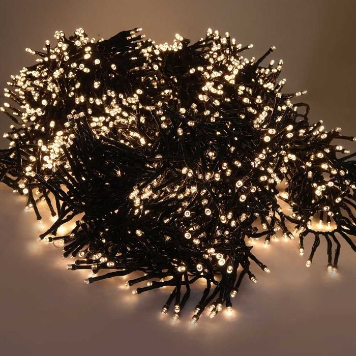 Коледни лампички нов модел 5м 150 диода тип иглички с 3 гръм функции