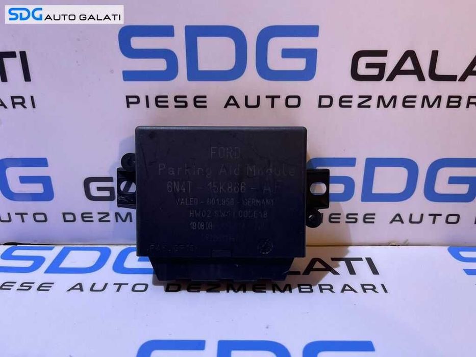 Unitate Modul Calculator Senzori Parcare PDC Parktronic Ford C-Max 2004 - 2010 Cod 6N4T-15K866-AF 6N4T15K866AF [L3465]
