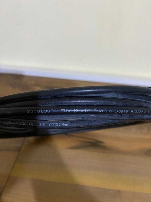 Соларни кабели (червен и черен) + удължителен кабел – използвани