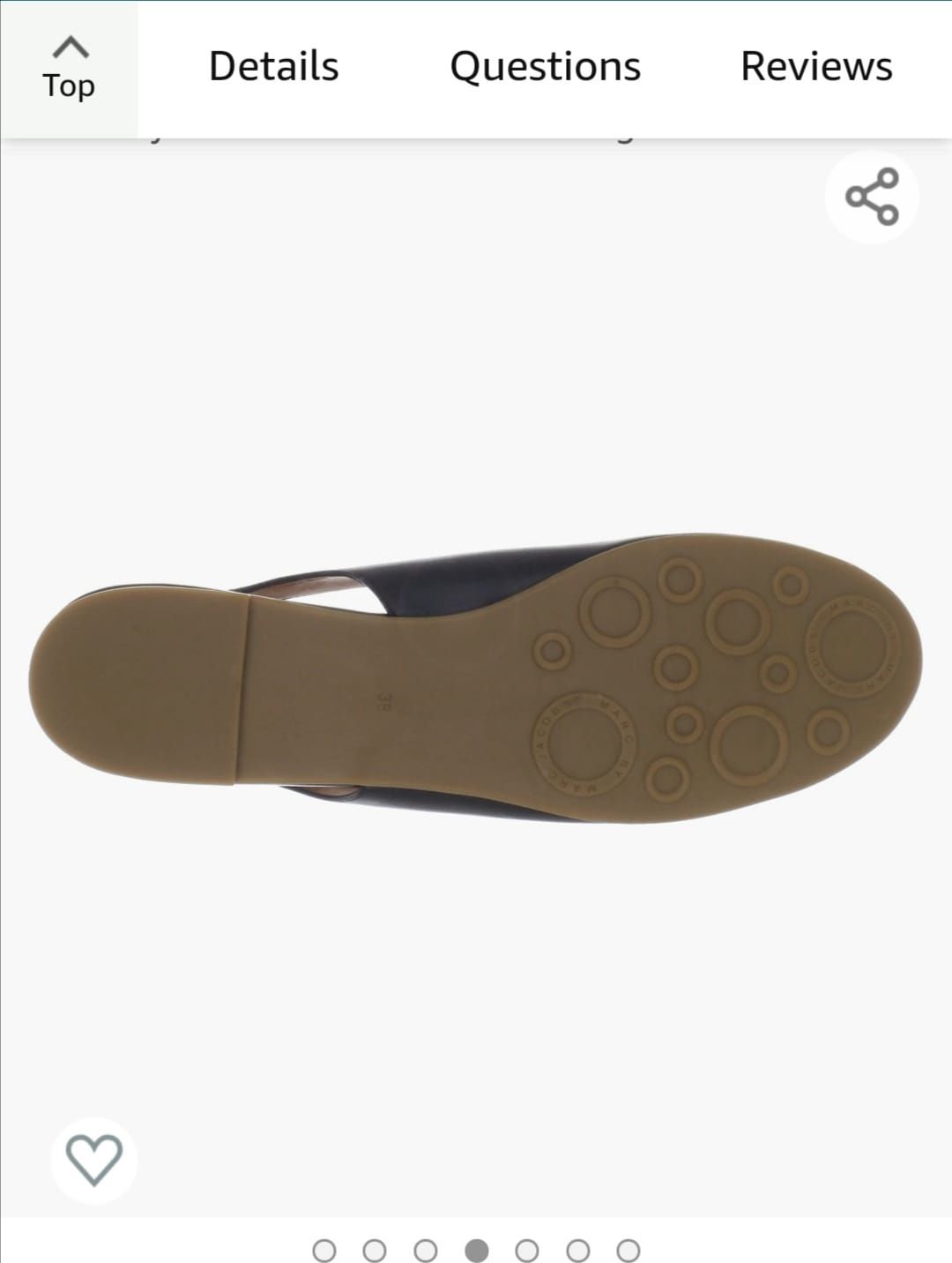 Balerini/sandale piele naturală Marc Jacobs