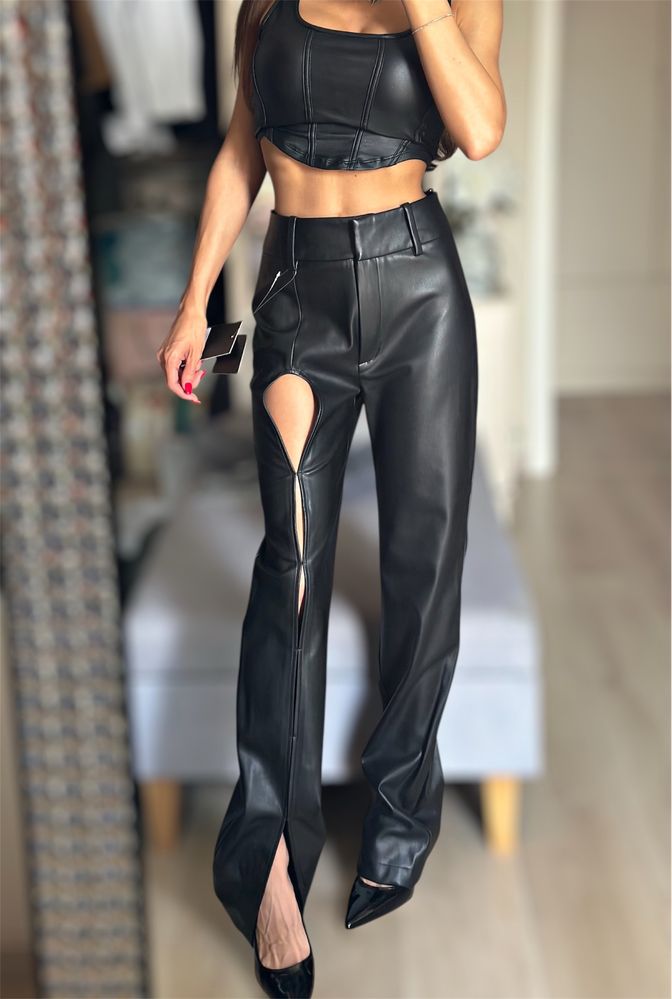 Кожен панталон Replica moda leather