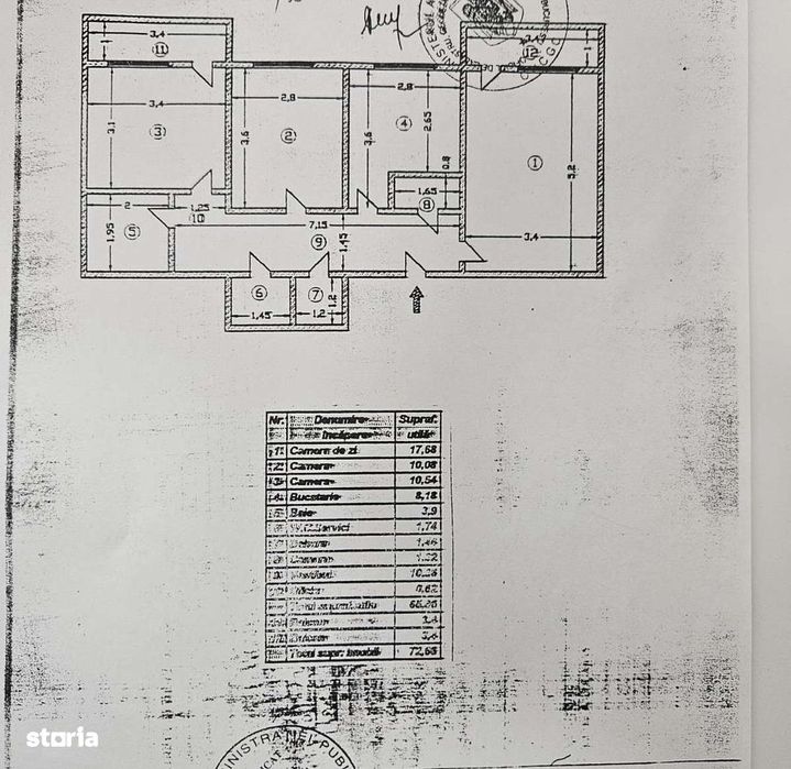 Apartament de vanzare 3 camere, Diham, B.Chisinau, Cernauti, Basarabia