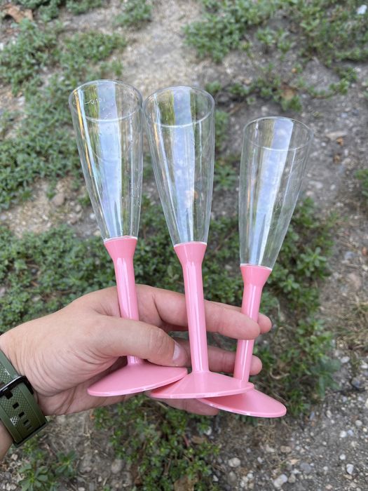 Pahare sampanie unica folosinta