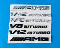 Емблема V12, V8, Mercedes, Amg, надпис, мерцедес, s500, e500, w221