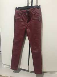 Pantaloni elastici imitatie piele 34/36