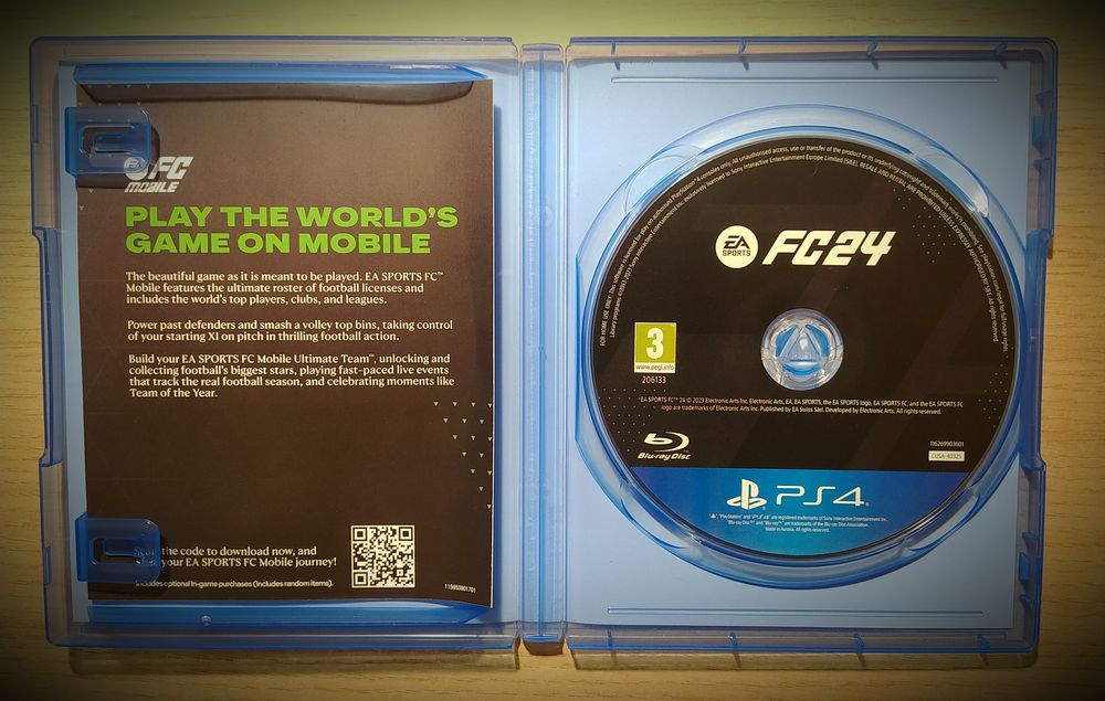 FC 24 PS4 (update PS5)

Играта е закупена онлайн, чисто нова, през мес