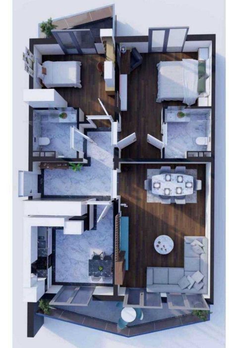 ЖК Nur Namuna Development 3 комнатная Евроремонт 86м2 Алайский Центр