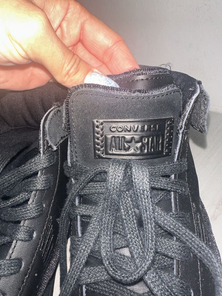 Converse кожени боти от естествена кожа и велур