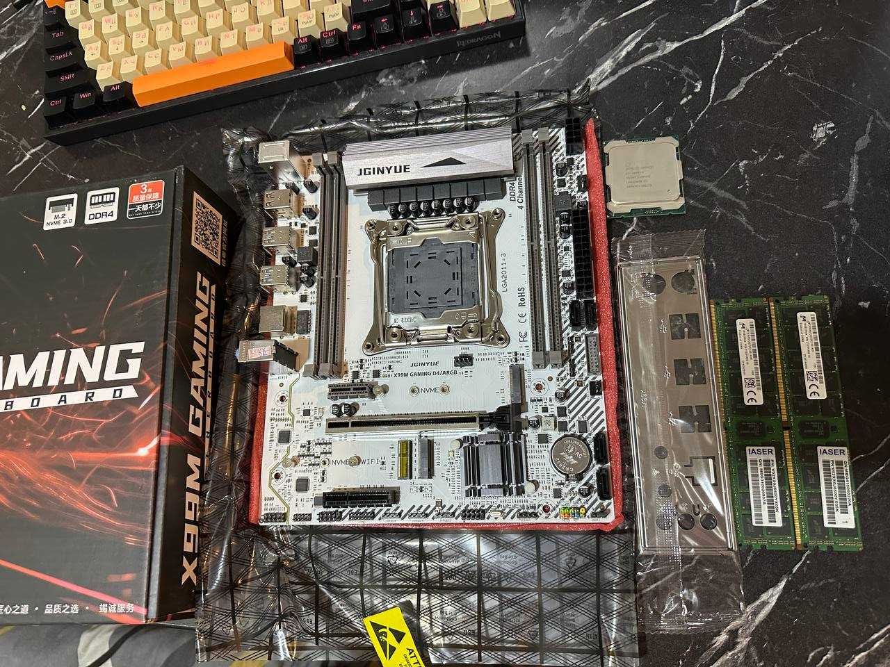 Новые комплекты JGINYUE x99 / ARGB + 2680v4 (28 потоков) + 32 gb ddr4