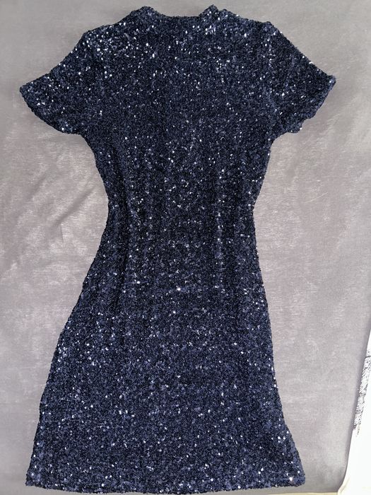 Рокли с пайети, сатен mango, nakd